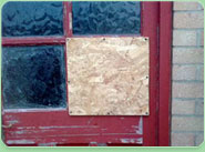 boarded up Eccles